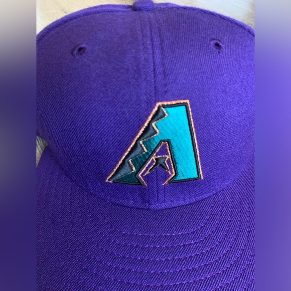 Vtg Vintage 90’s Arizona Diamondbacks New Era Fitted Hat Cap Size 7 5/8 - Picture 2 of 6